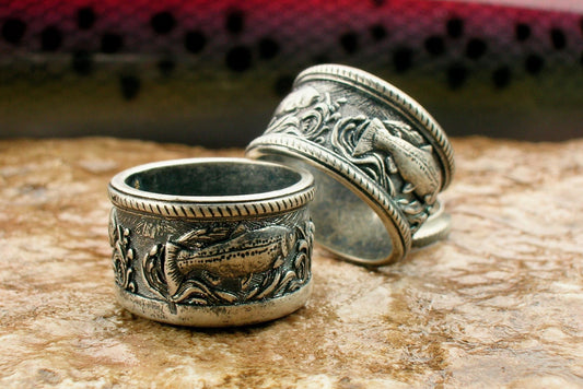 Trout Engraved Hardware Set