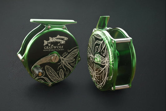 Mayfly Series - Graywolf Model 2 Fly Reel - 5/6/7wt Lines - Green/Black
