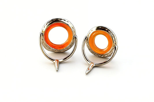 Lemke Amber Agate Guide – Rope Knurl - Bright Frame