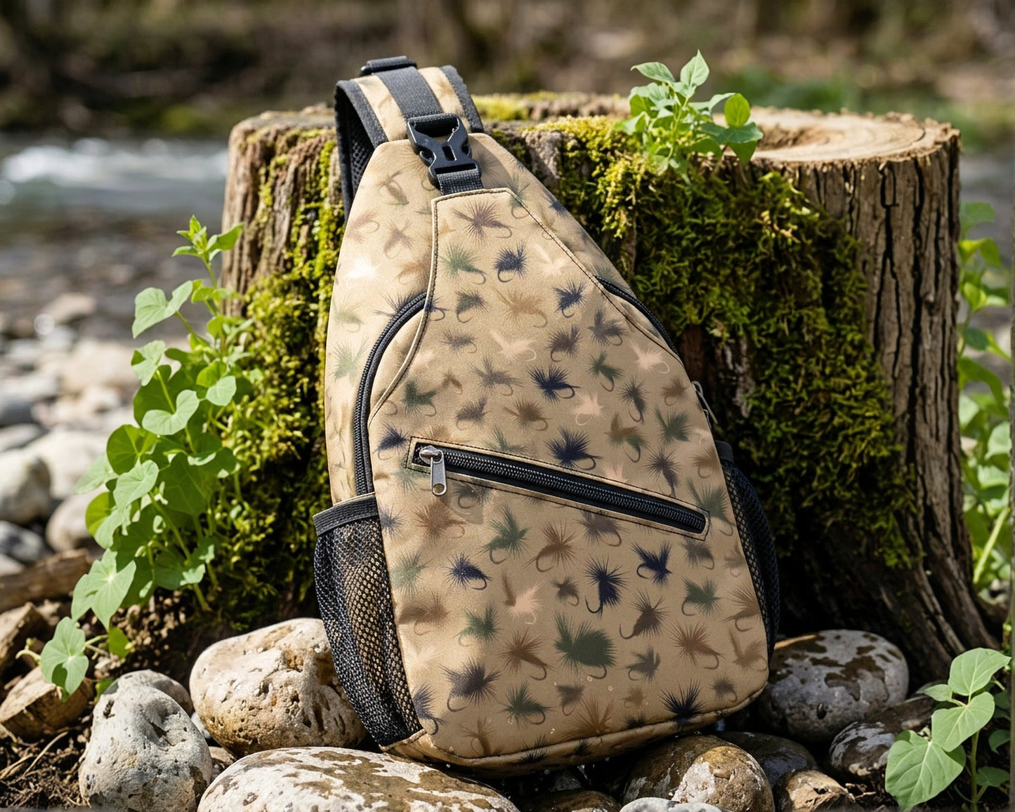 Graywolf Sling Pack – Camo Dry Fly Edition
