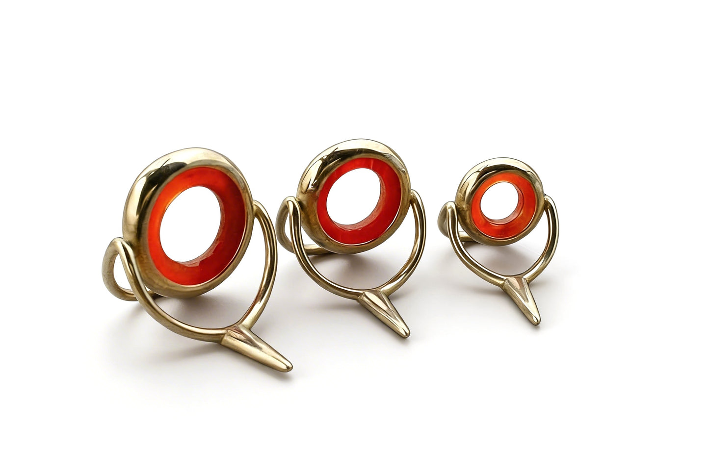 Lemke Red Agate Stripping Guides - Nickel Silver Frame