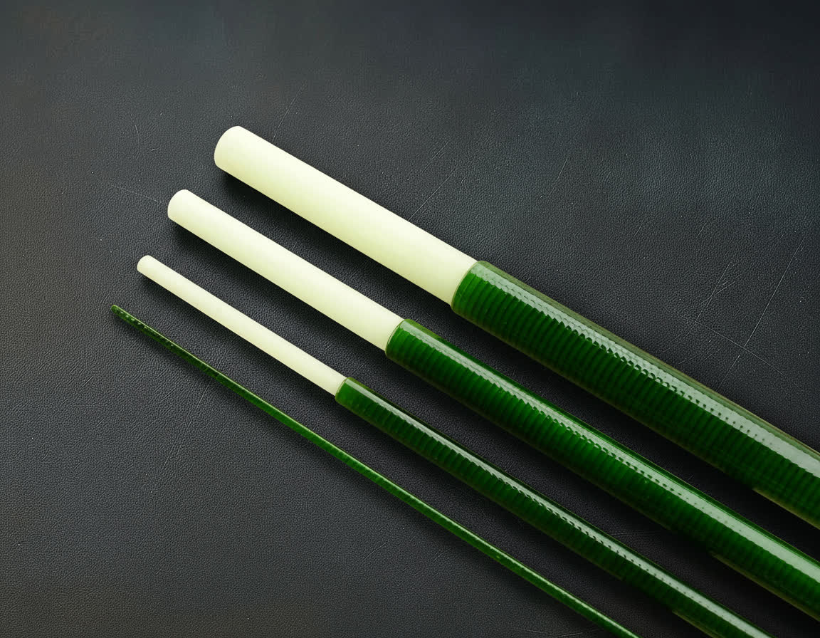 FST 2 - 8'6"- 4pc - 5wt & 6wt Fiberglass Blanks - Green