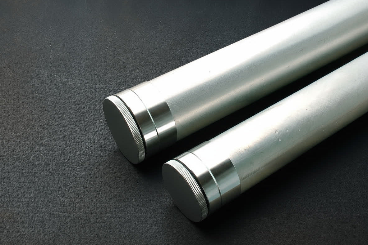Aluminum Rod Tubes - 1 5/8" - 2" - 2.5" - Silver Ends