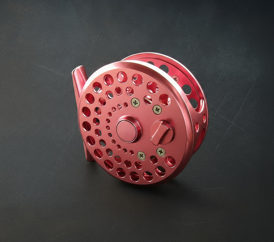 TREK Click/Pawl Fly Reel - 2-4wt- Pink