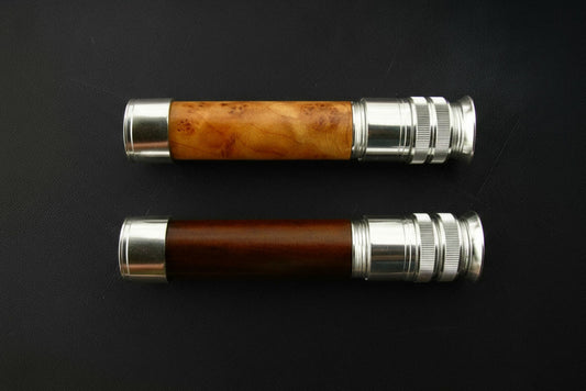 Retro Down Locking Reel Seat - Silver