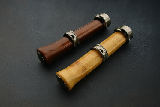 Up Locking Slide Band Reel Seat - Dark Nickle Hardware