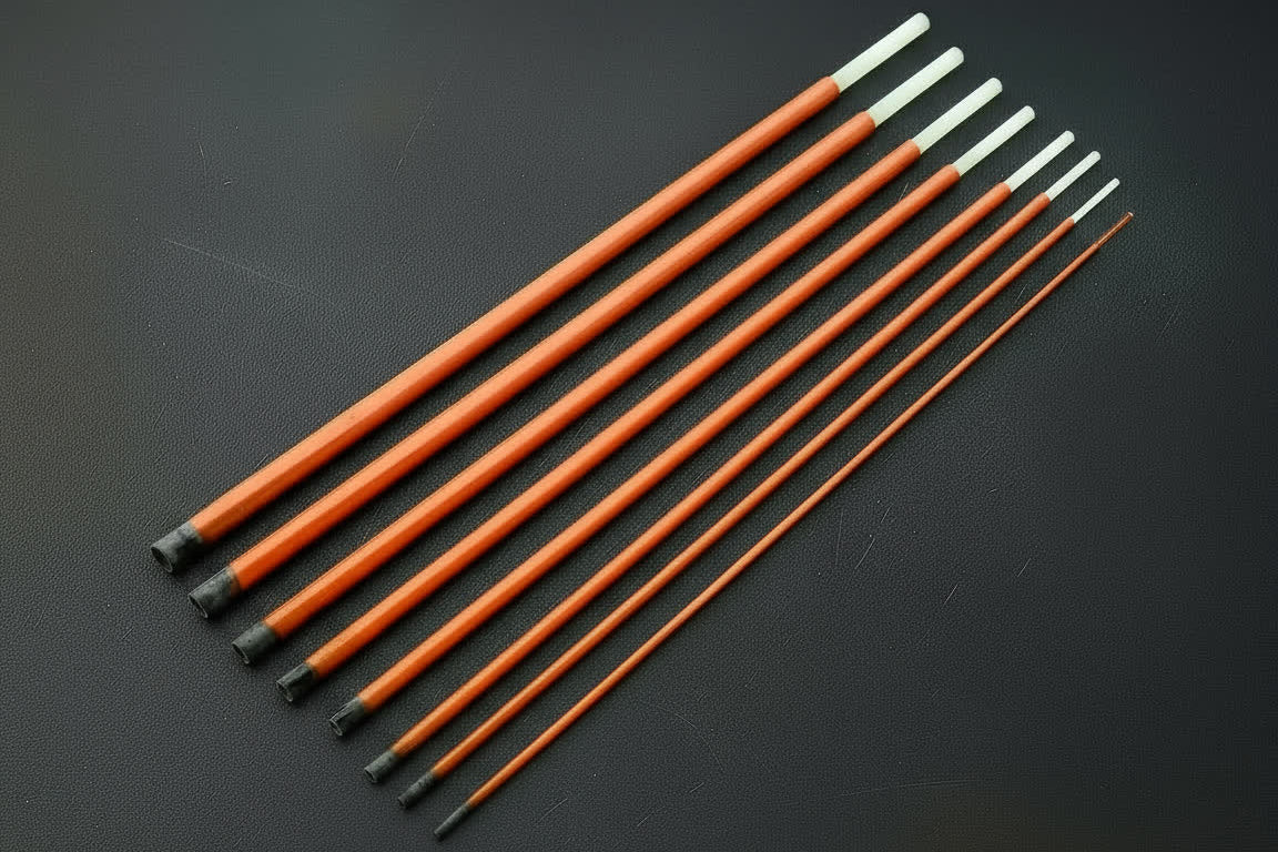 TREK 6'6" 2/3wt 8pc Fiberglass Blank - Rust