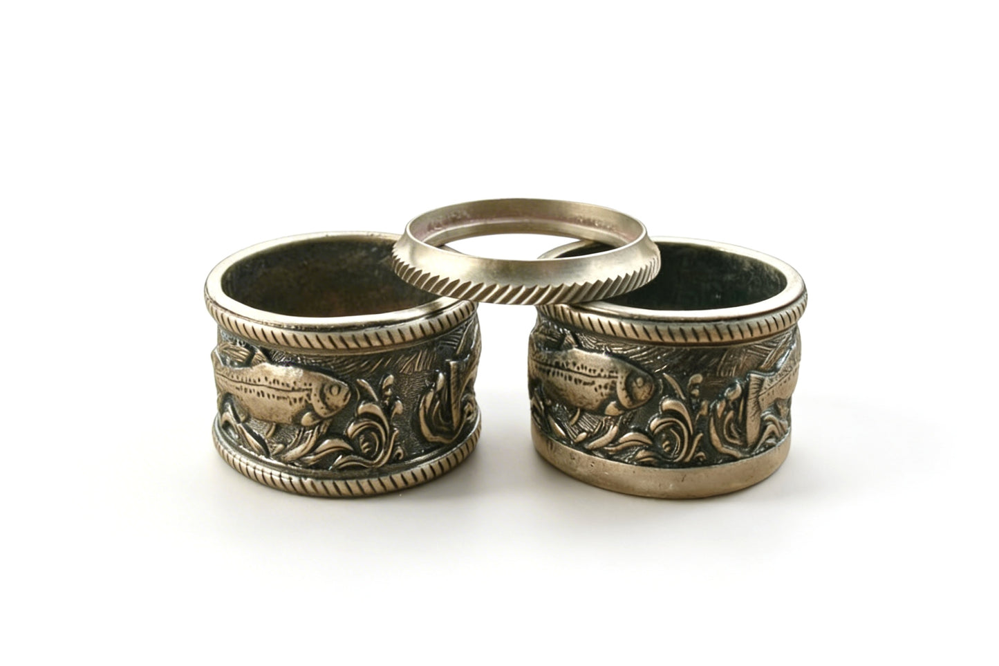 Trout Engraved Hardware Set