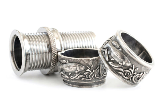 Trout Engraved Pocketed Hardware