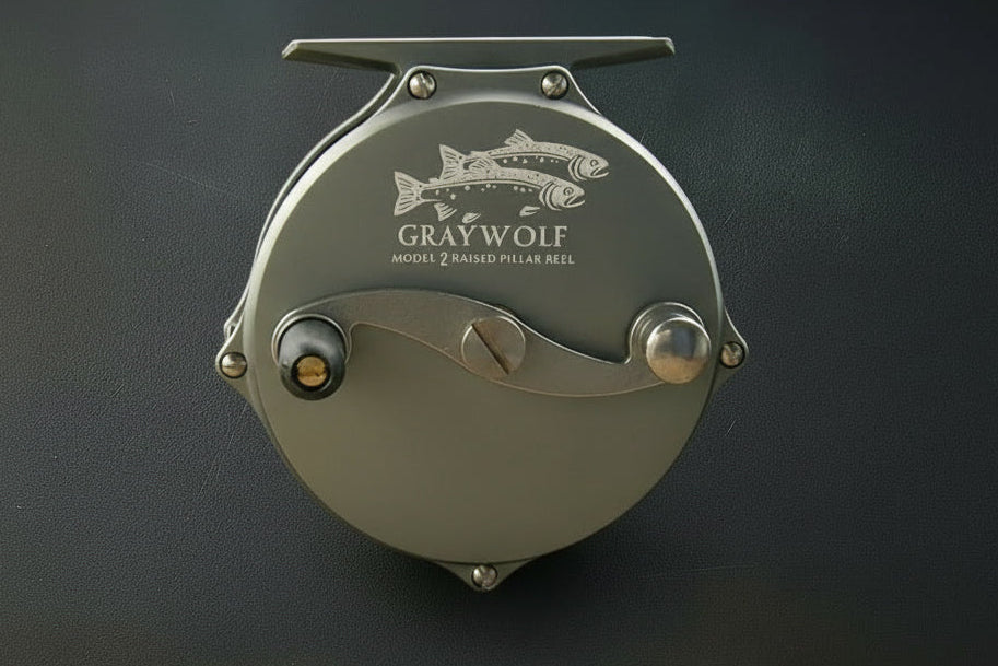 3 in raised pillar fly reel