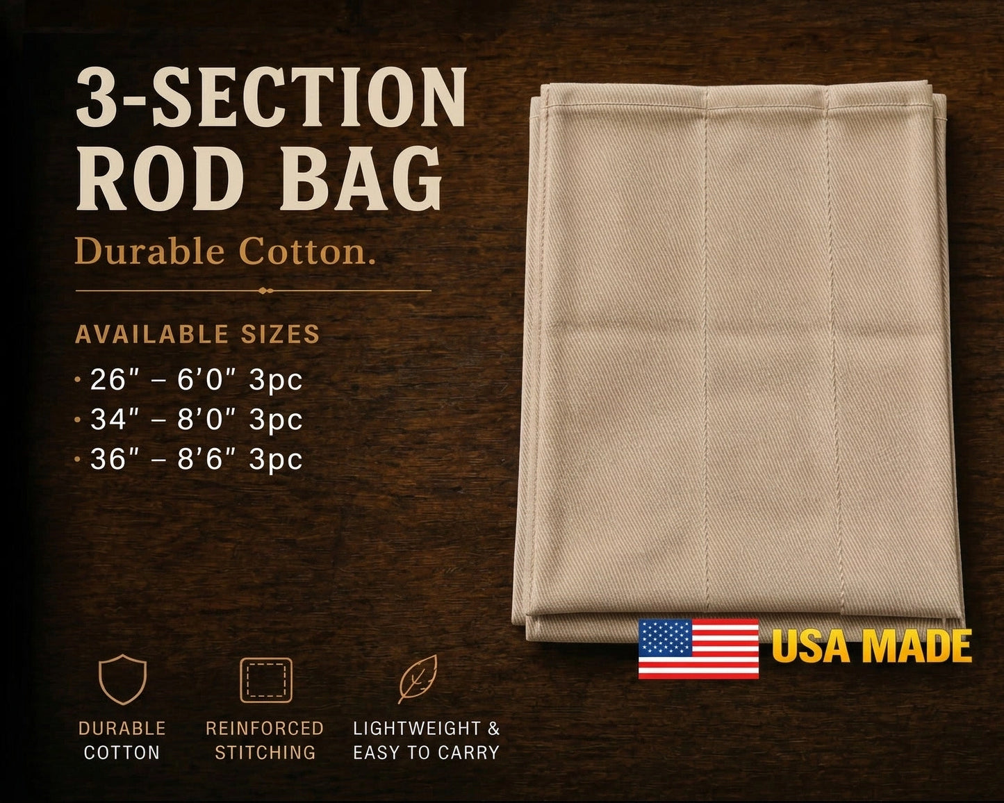 3 Piece Fly Rod Bags