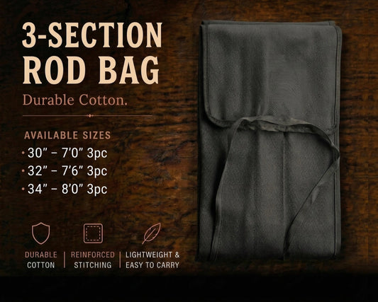 Black Fly Rod Bags - 3pc