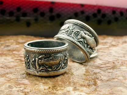 Trout Engraved Hardware Set