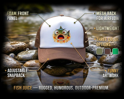 Fish Juice Scared Fish Hat - 3 Colors