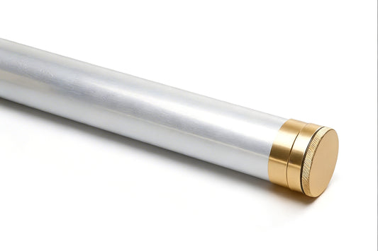 Aluminum Rod Tubes - 1 5/8" - 2" - 2.5" - Gold Ends