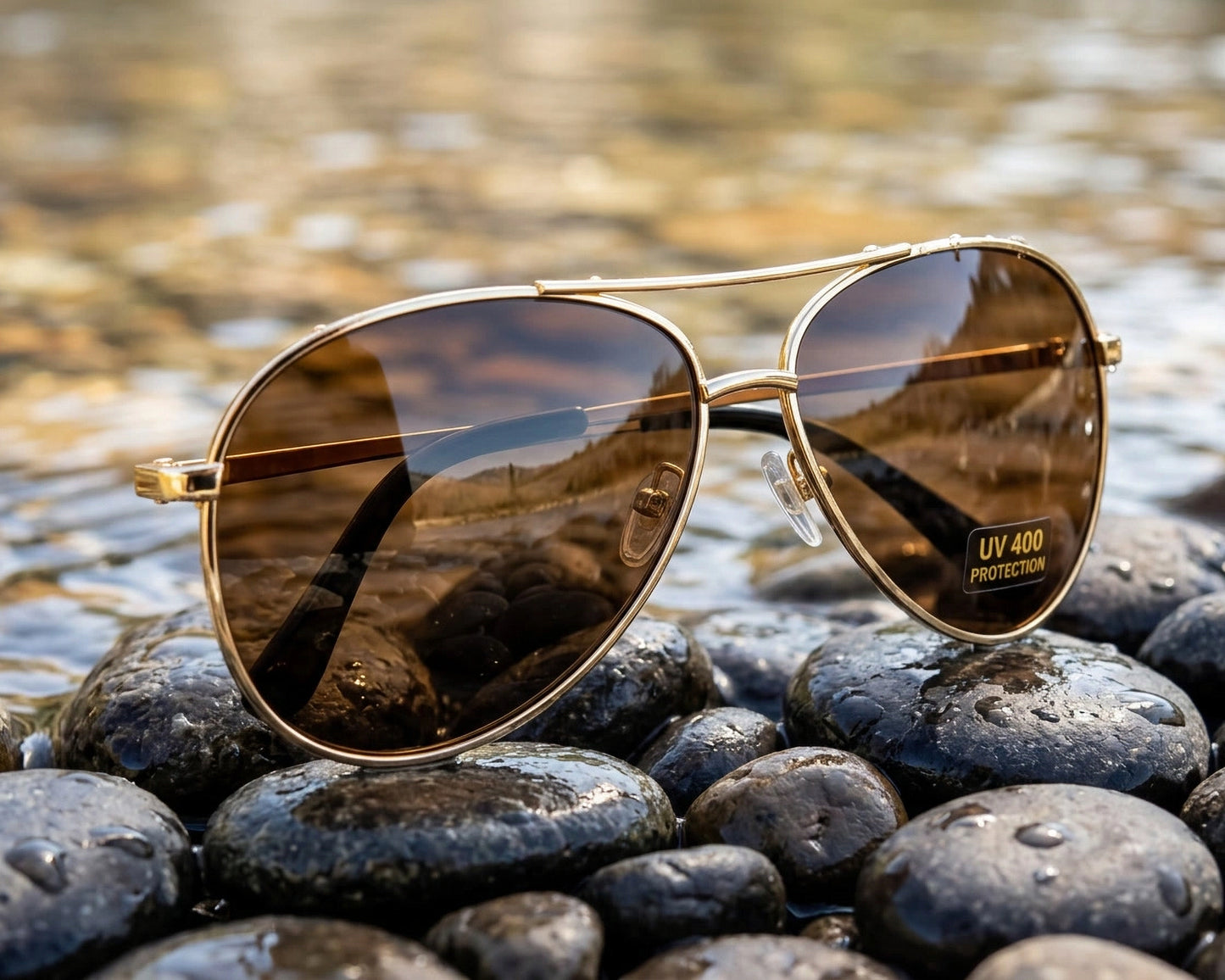 Aviator Polarized Sunglasses - UV400