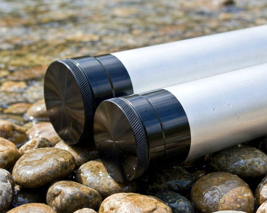 Aluminum Rod Tubes - 1 5/8" - Black Ends