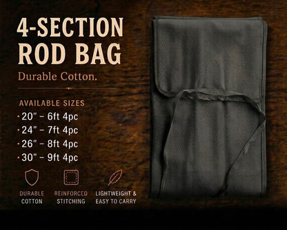 Black Fly Rod Bags - 4pc
