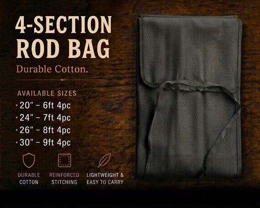 Black Fly Rod Bags - 4pc