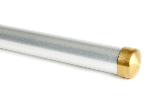 Aluminum Rod Tubes - 1 5/8" - Brass Hardware