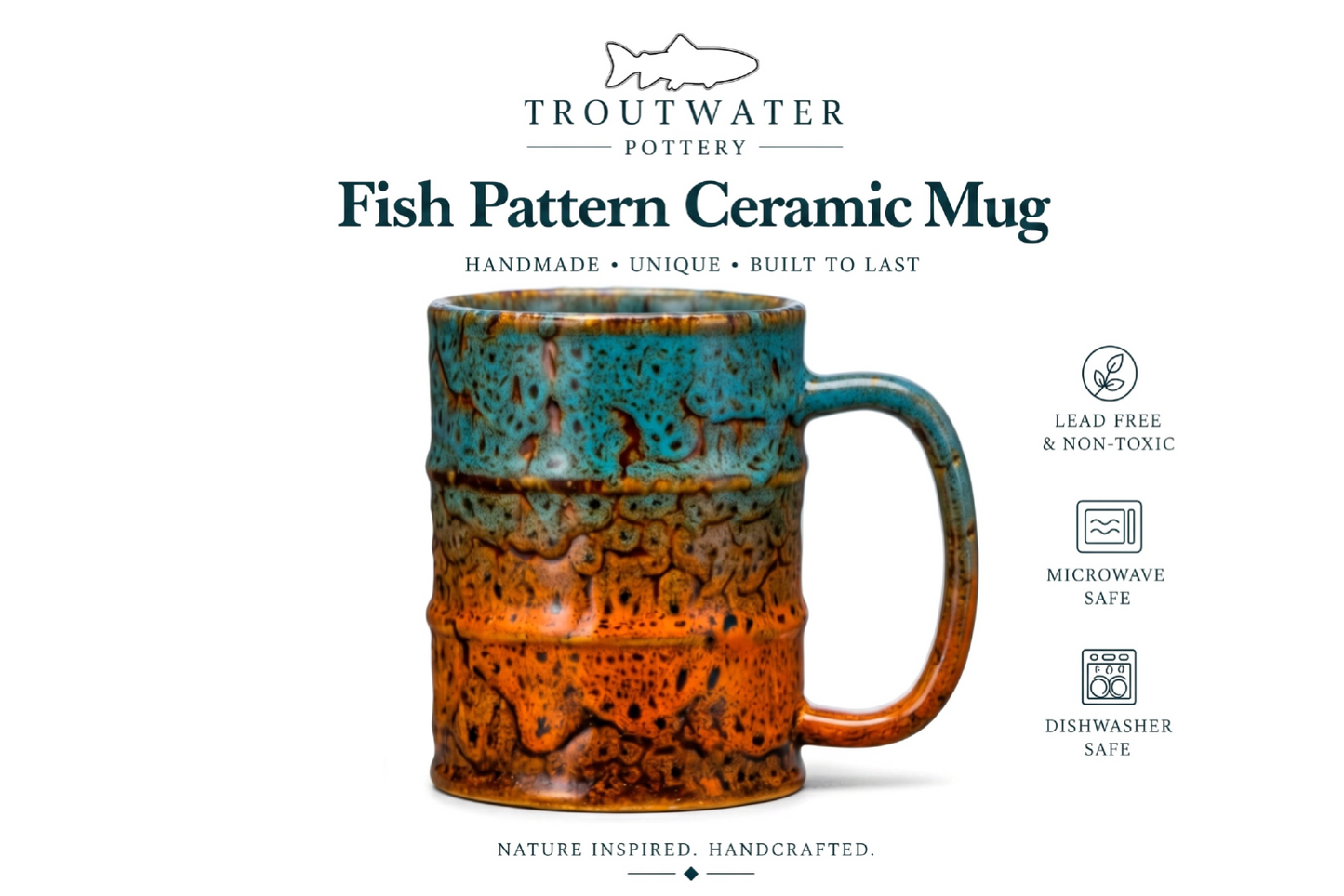 Abstract Brook Trout Mug — 12oz (Copy)