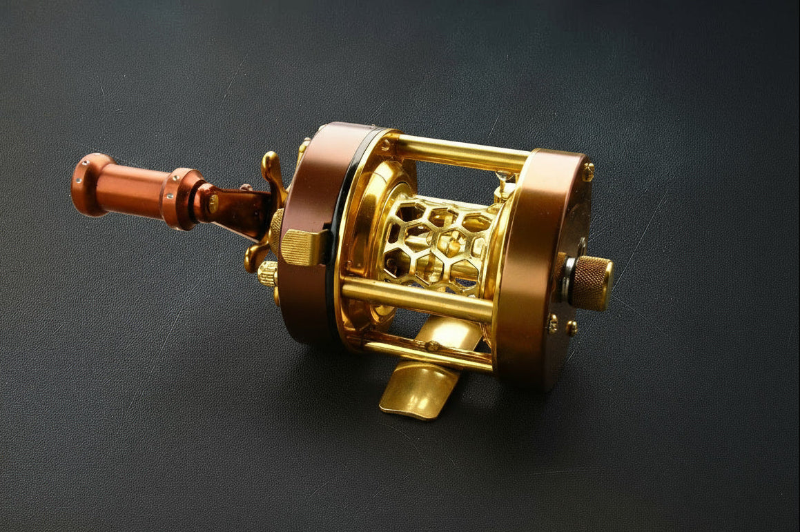 brown bfs reel - baitcaster