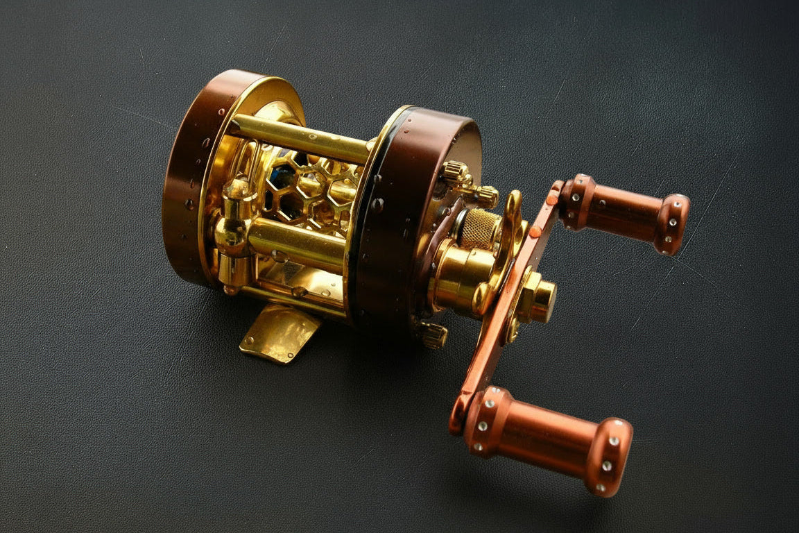 brown bfs reel - baitcaster