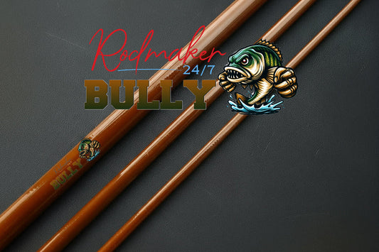 Bully 6'9" 3pc Fiberglass Blanks - Brown