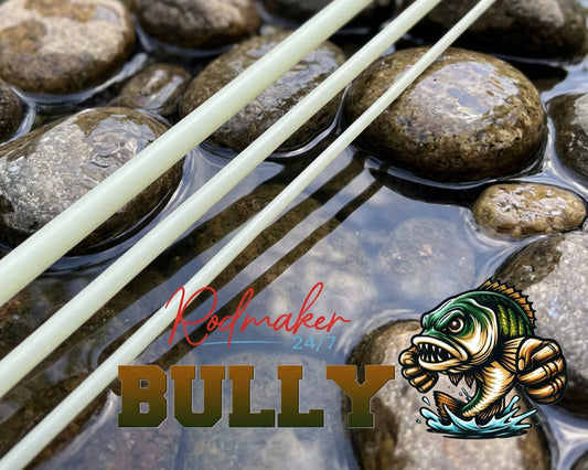 Bully 6'9" - 3pc - 5wt & 7wt Fiberglass Blanks - Clear