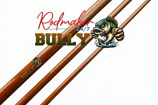 Bully 6'9" 3pc Fiberglass Blanks - Brown