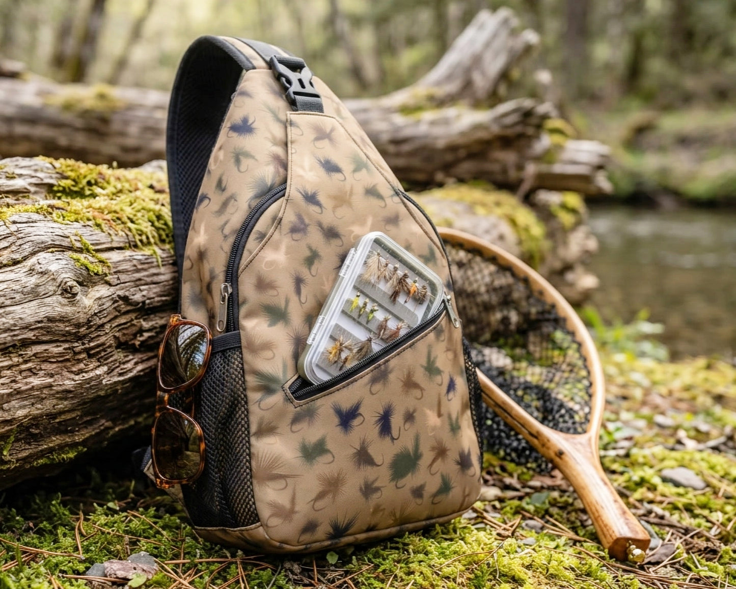 Graywolf Sling Pack – Camo Dry Fly Edition