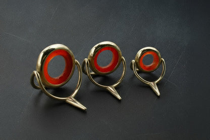 Lemke Red Agate Stripping Guides - Nickel Silver Frame