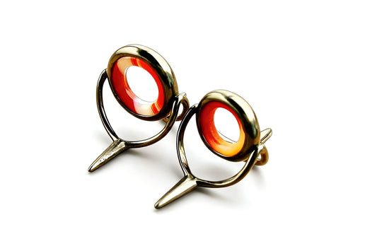 Lemke Red/Striped Agate Stripping Guide - Dark Nickel Frame
