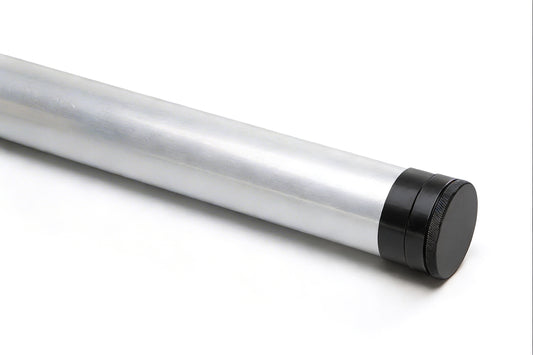Aluminum Rod Tubes - 1 5/8" - 2" - 2.5" - Black Ends