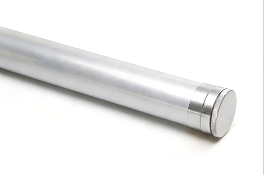Aluminum Rod Tubes - 1 5/8" - 2" - 2.5" - Silver Ends
