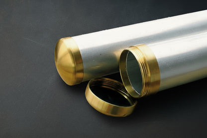 Aluminum Rod Tubes - 1 5/8" - Brass Hardware