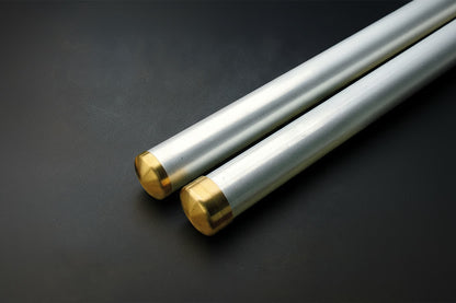 Aluminum Rod Tubes - 1 5/8" - Brass Hardware