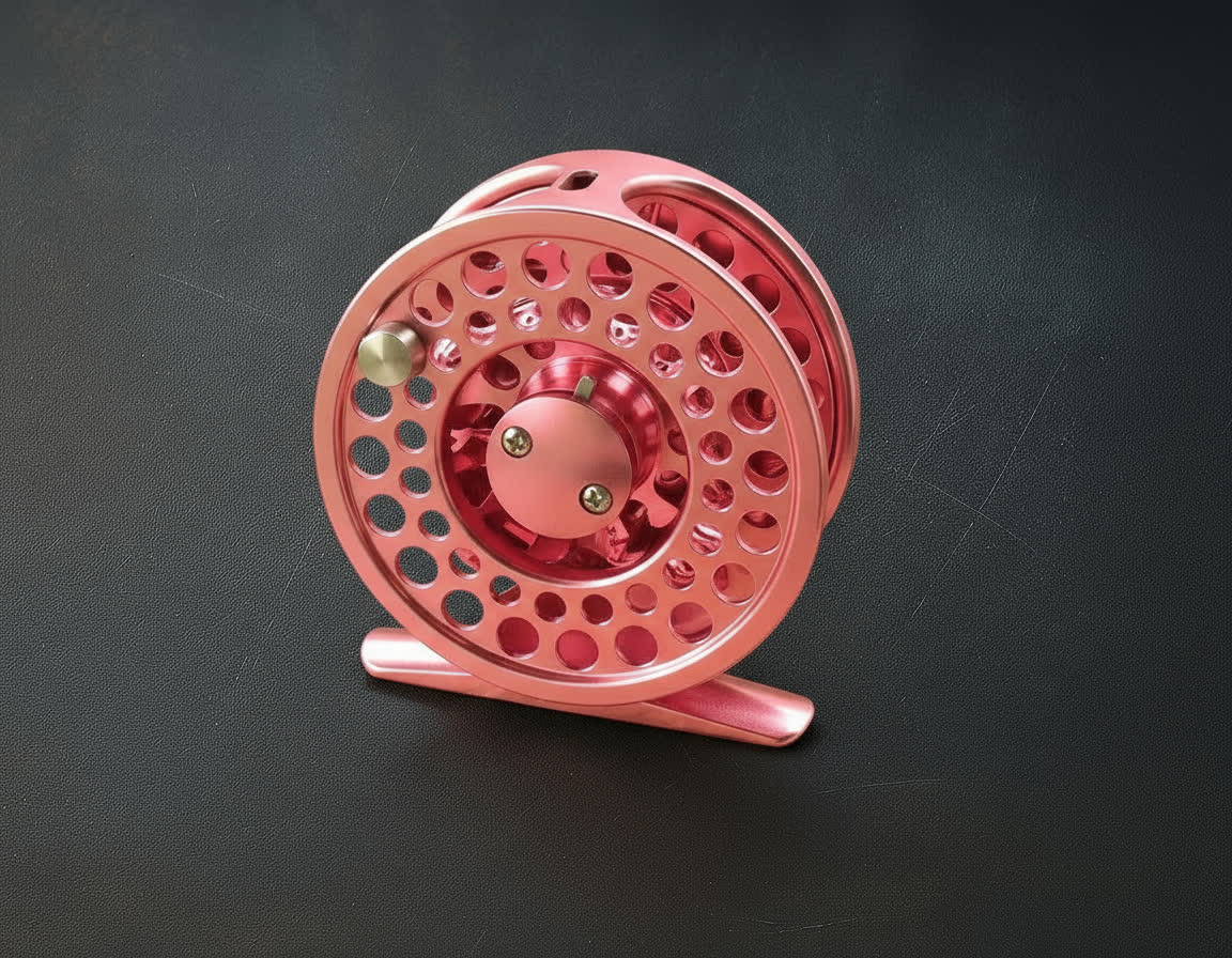 TREK Click/Pawl Fly Reel - 1-3wt- Pink