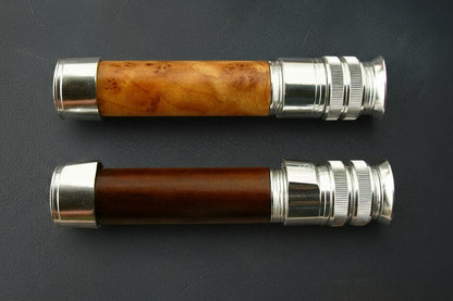 Retro Down Locking Reel Seat - Silver