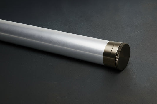 Aluminum Rod Tubes - 1 5/8" - 2" - Dark Nickel Ends