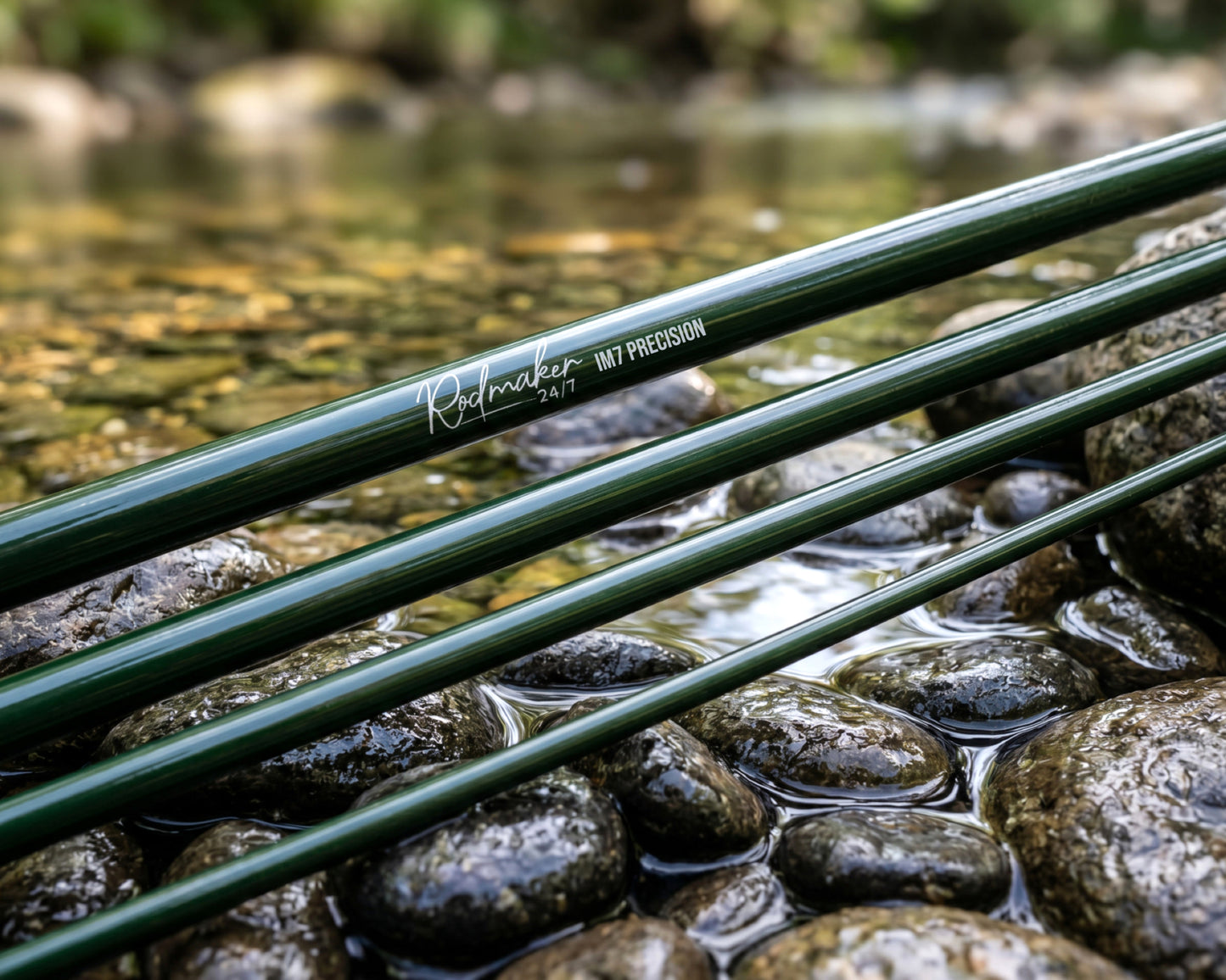 IM7 Precision 9'0" 4wt - 8wt 4pc graphite rod blanks - Green
