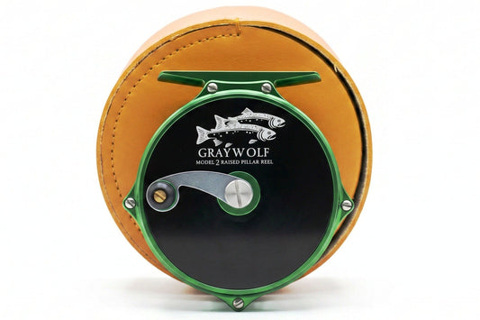 Graywolf Model 2 Raised Pillar Reel 4-7wt - Green/Black