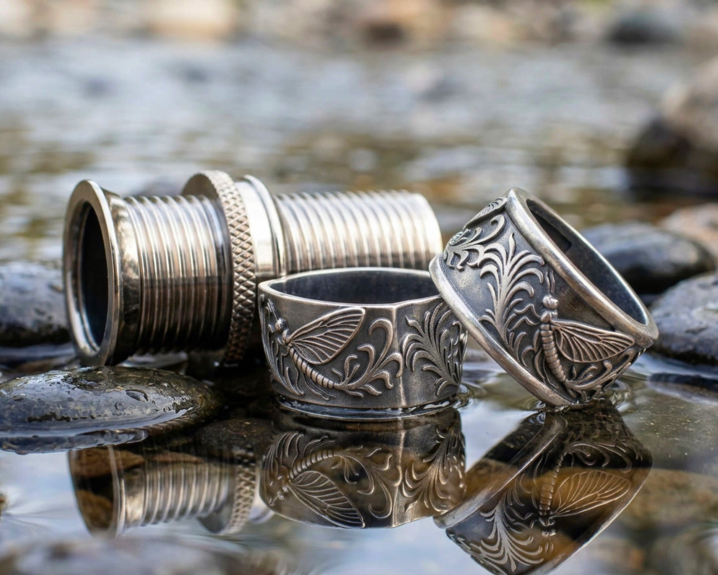 Mayfly Engraved Pocketed Hardware
