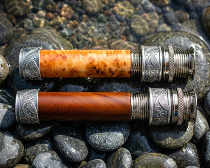 Mayfly Engraved Pocketed Reel Seat