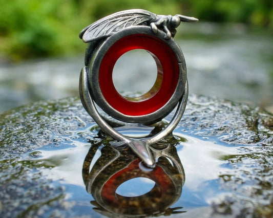 Sculpted Mayfly Agate Stripping Guide