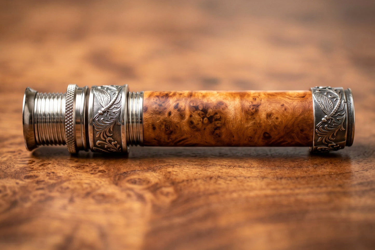 Mayfly Engraved Pocketed Reel Seat