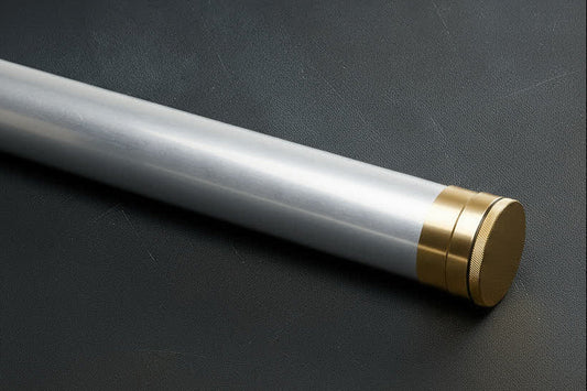 Aluminum Rod Tubes - 1 5/8" - 2" - 2.5" - Gold Ends