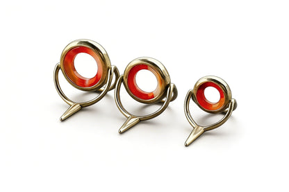 Lemke Red/Striped Agate Stripping Guide - Nickel Silver Frame