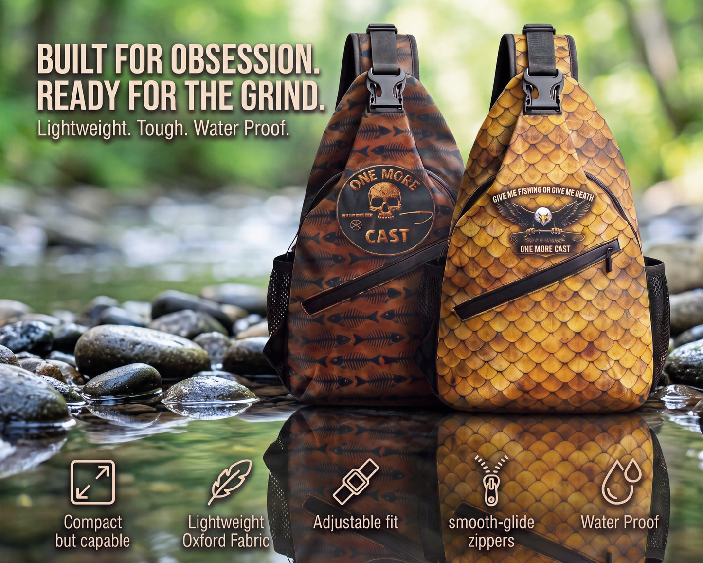 ONE MORE CAST - Sling Pack - 2 Styles
