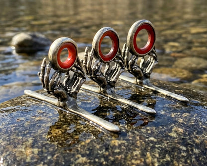 Reaper Agate Stripping Guide - Nickel Silver Frame - Red/Amber Stone
